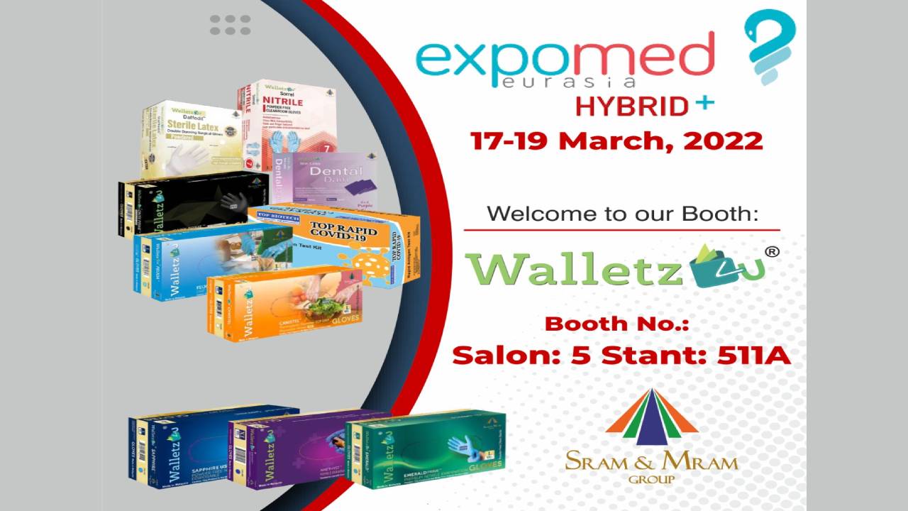 Walletz4U exhibited by SRAM MRAM Group at Salon 5, Stant : 511A, Expomed Eurasia Hybrid+, Istanbul, Turkey